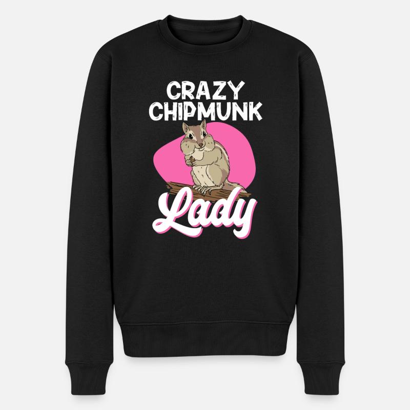 Cadeau de rongeur chipmunk - Pull Premium bio Homme - noir