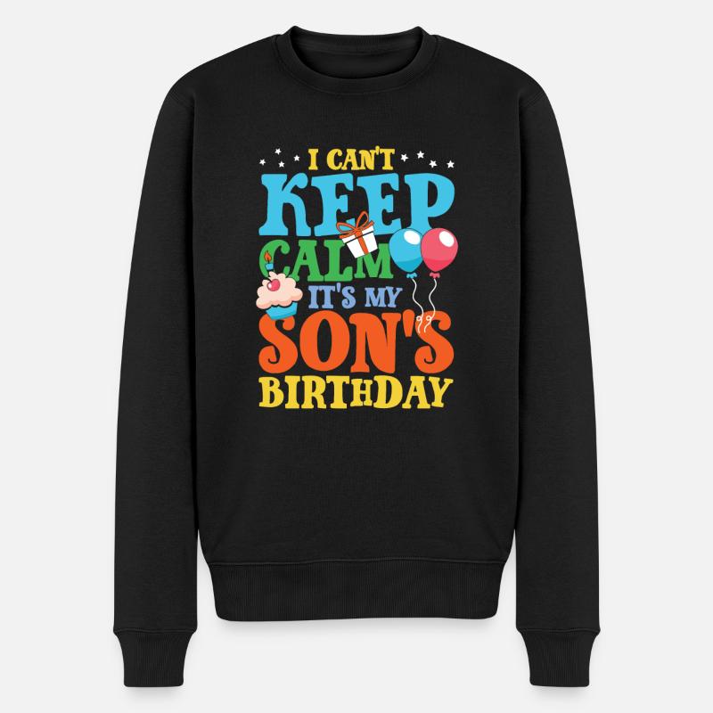 Anniversaire Fils - Pull Premium bio Homme - noir