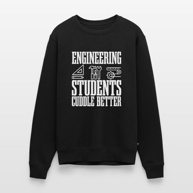 Engineering Students Cuddle Better 2 Men's Premium Organic Jumper