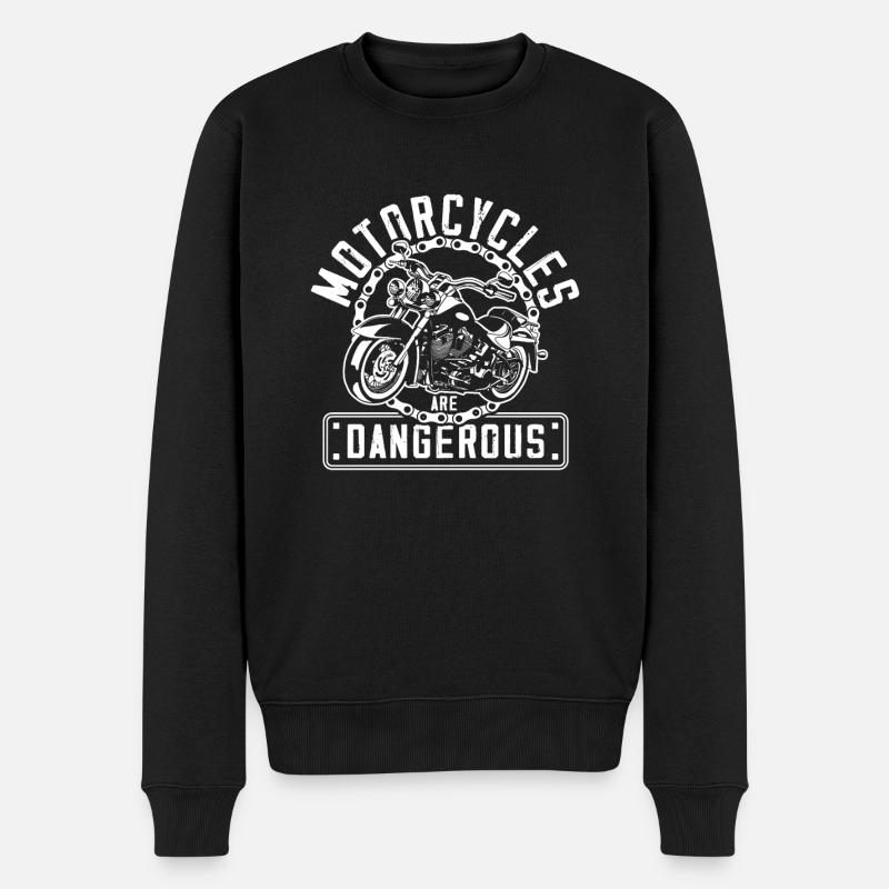 Danger pour la moto - Pull Premium bio Homme - noir