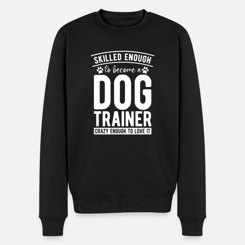 Hundetrainer Hundetrainer - Männer Premium Bio Pullover - Schwarz