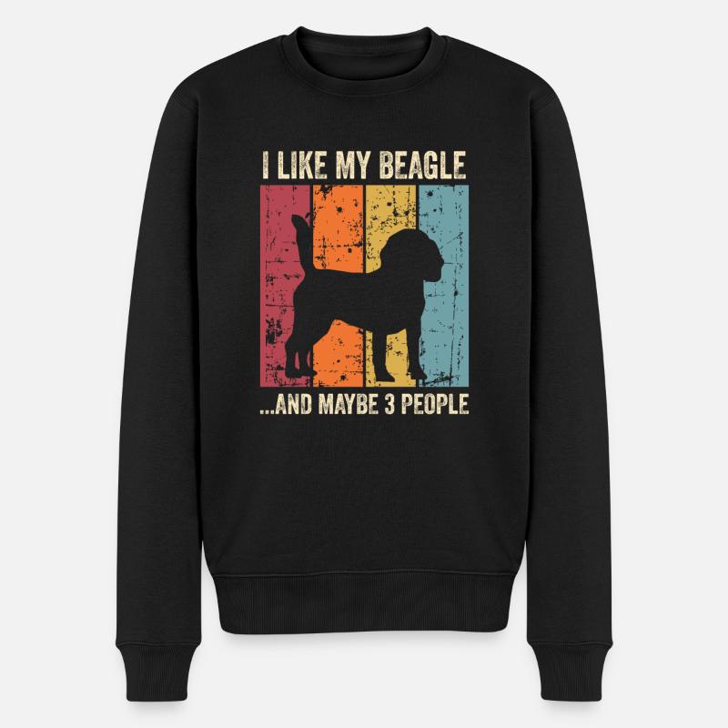Beagle Chiens Cadeaux - Pull Premium bio Homme - noir