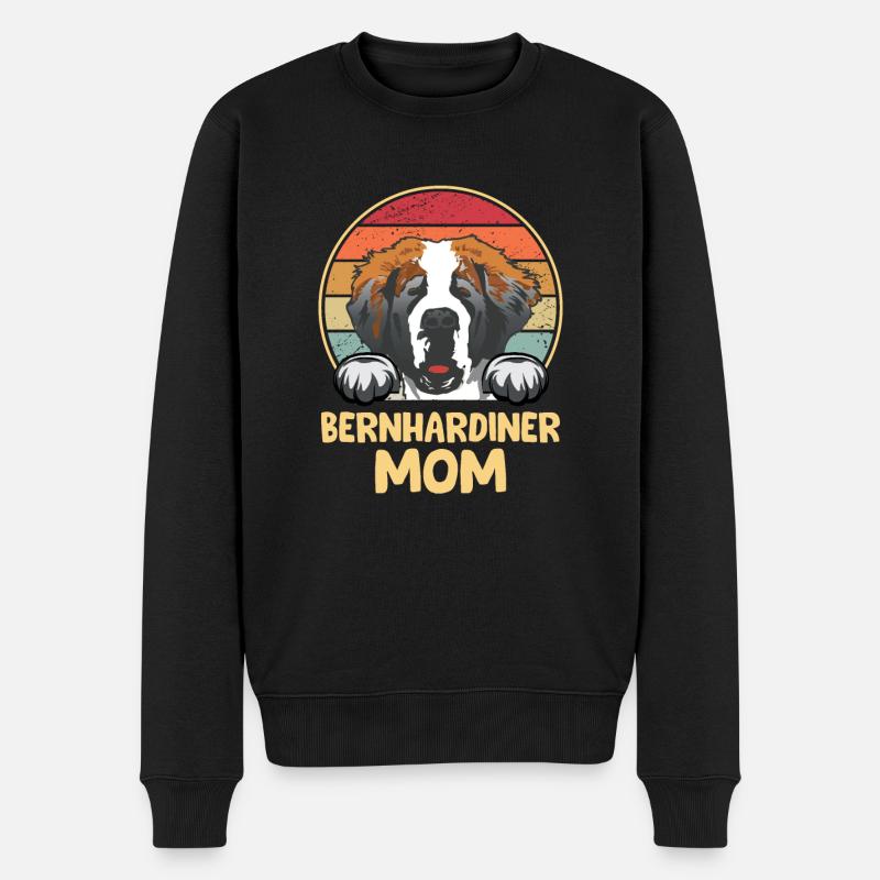 St. Bernard Chiens Cadeaux - Pull Premium bio Homme - noir
