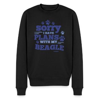 Beagle Hundeliebhaber - Männer Premium Bio Pullover - Schwarz - Vorne - Nico (187cm)