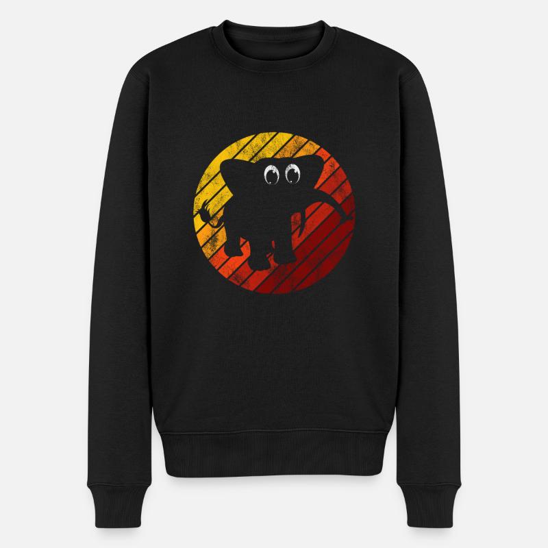 Eléphant éléphant pour enfants - Pull Premium bio Homme - noir