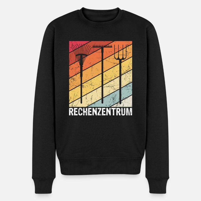 Rechenzentrum Spruch - Männer Premium Bio Pullover - Schwarz