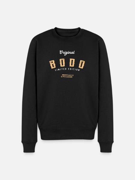 Bodo Limited Edition - Männer Premium Bio Pullover - Schwarz