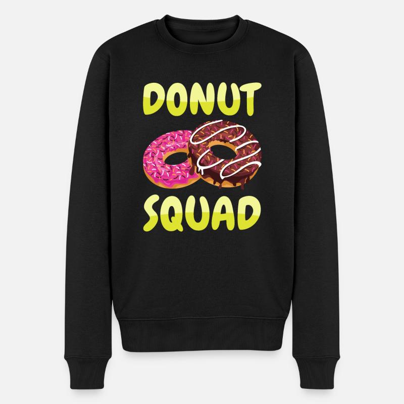 Donut Squad Donuts - Men's Premium Organic Jumper - black
