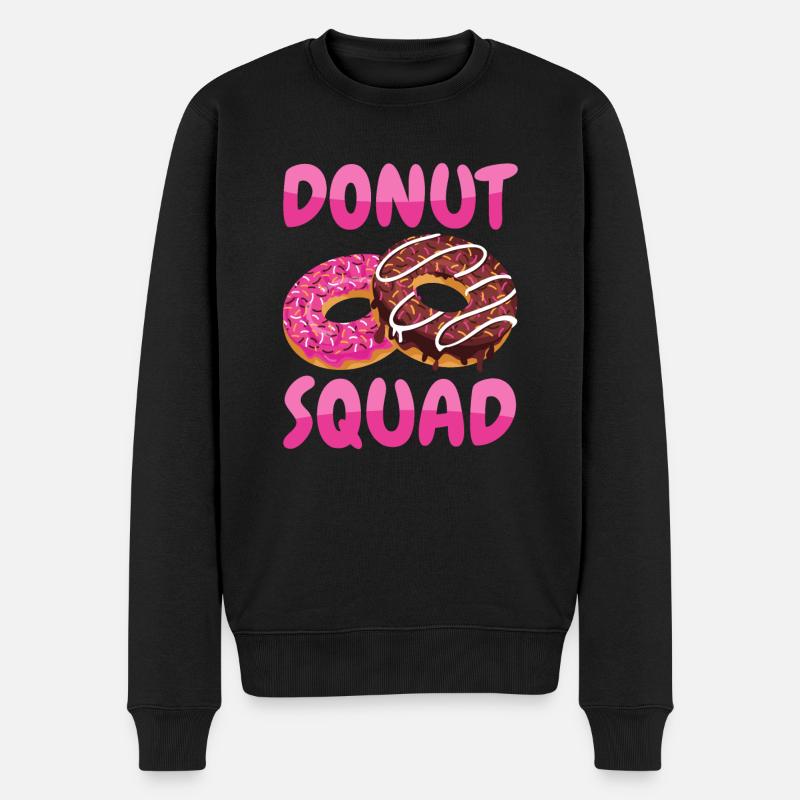 Donut Squad Donuts - Men's Premium Organic Jumper - black