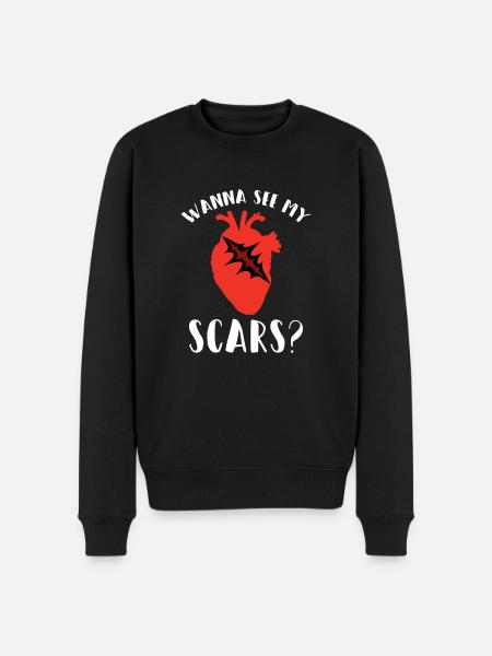Open-heart surgery - Men's Premium Organic Jumper - black