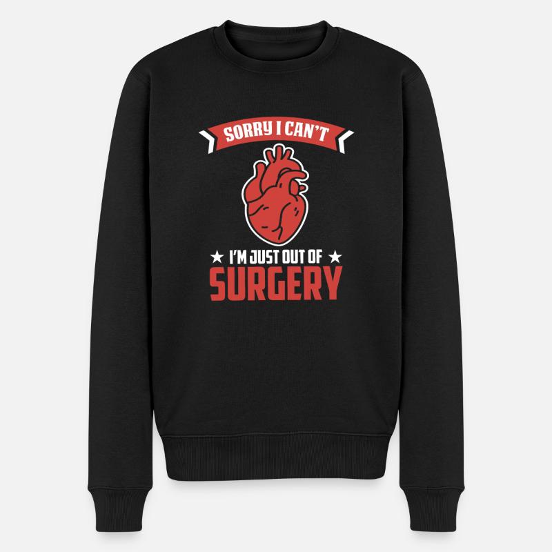 Chirurgie à cœur ouvert - Pull Premium bio Homme - noir