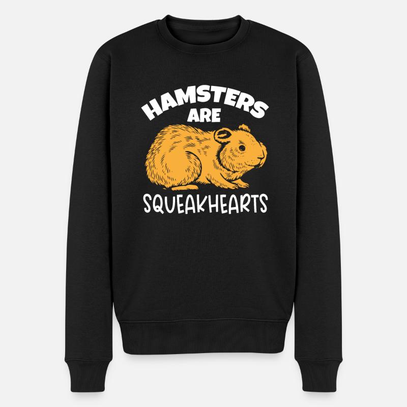 Hamster Cadeau Hamster Lovers - Pull Premium bio Homme - noir