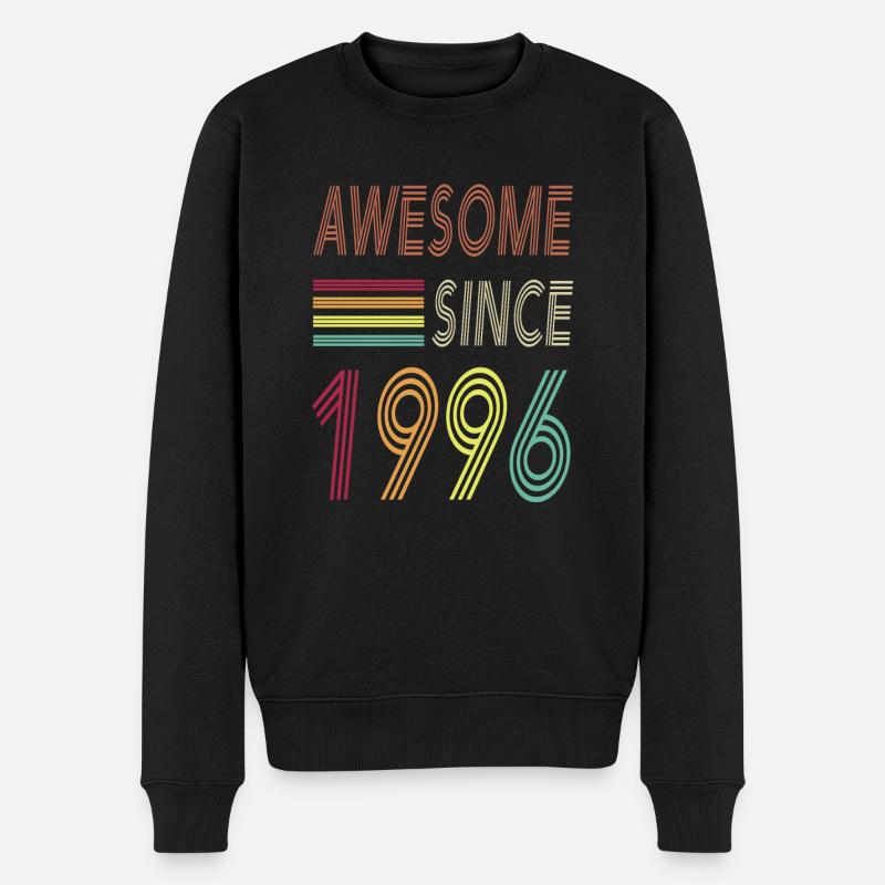 Awesome since 1996 - Männer Premium Bio Pullover - Schwarz