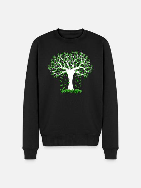 Anxiety Depression Mental Health - Men's Premium Organic Jumper - black