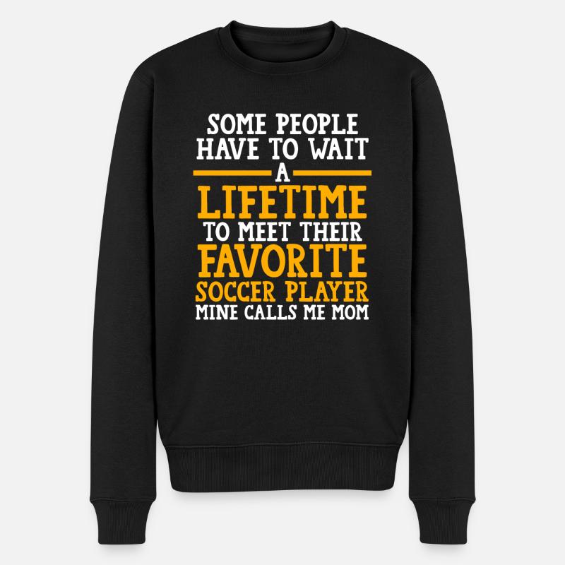 Soccer Mom Tochter Soccer Mom Sport Geschenk - Männer Premium Bio Pullover - Schwarz