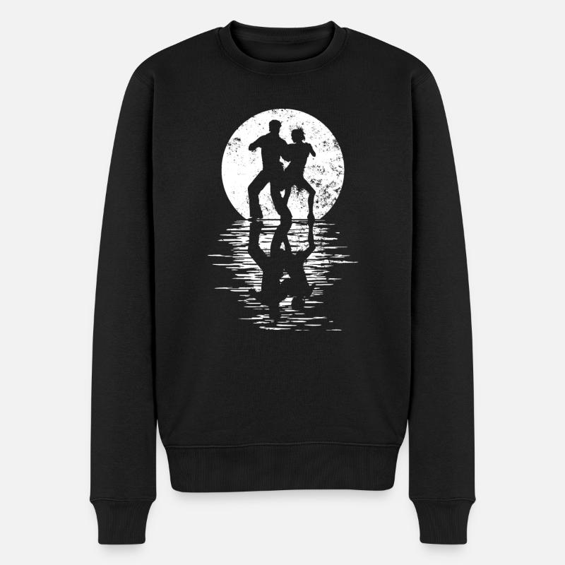 Tänzer Tanzpaar Tanzen, Tanz Rumba Fox Tango Salsa - Männer Premium Bio Pullover - Schwarz
