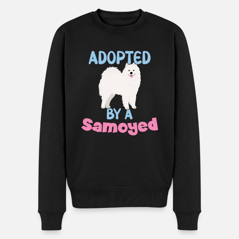Adopté par un Samoyède - Pull Premium bio Homme - noir