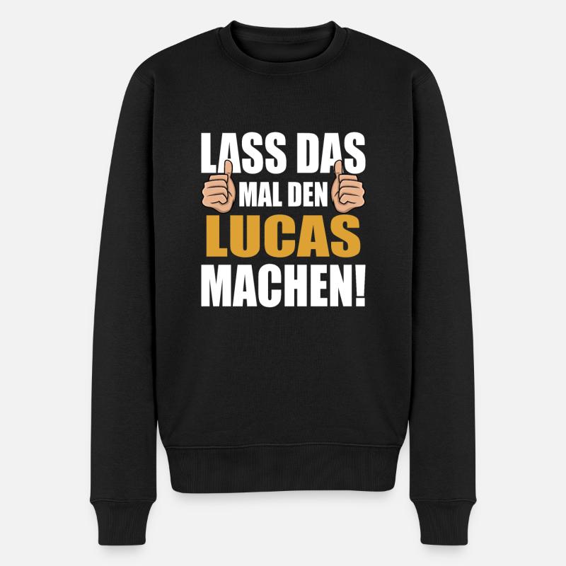 Laissez Lucas faire ça - Pull Premium bio Homme - noir