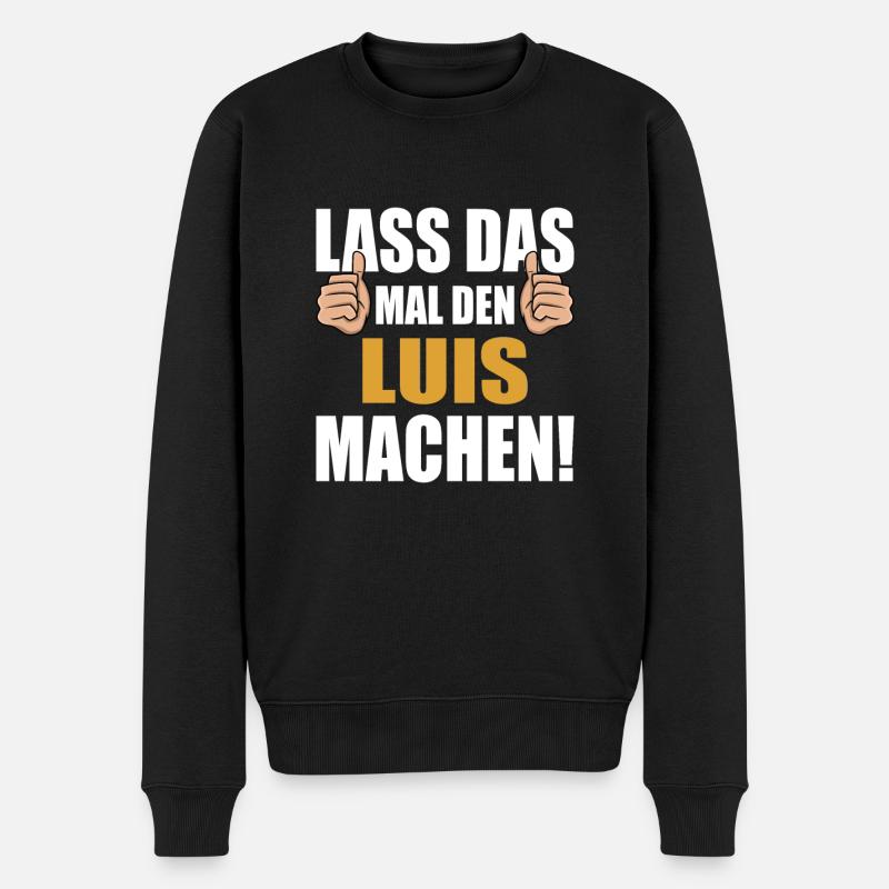 Laissez Luis faire ça - Pull Premium bio Homme - noir