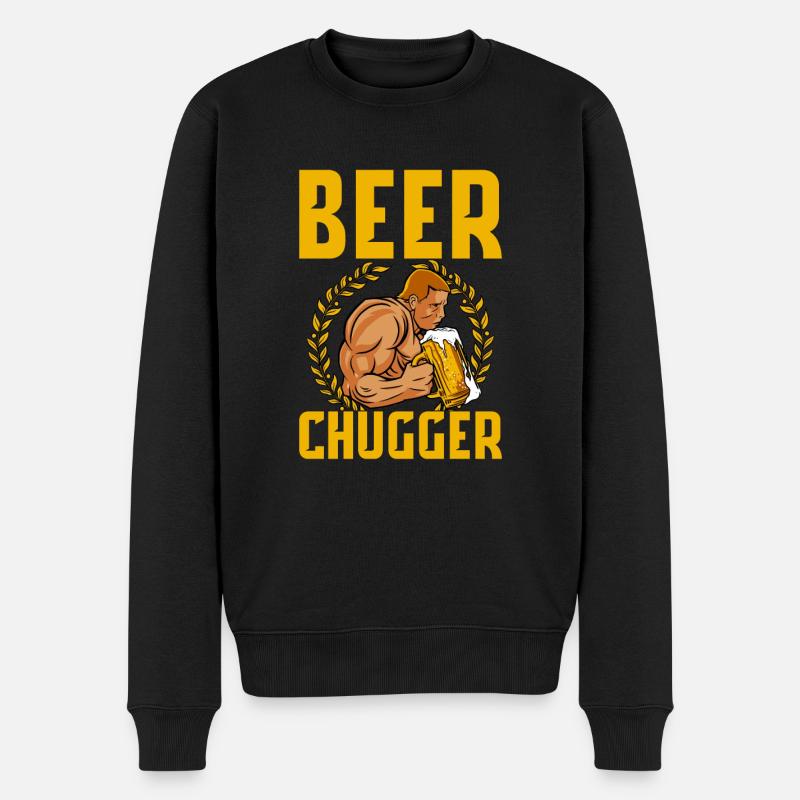 Beer Chugger 2 - Männer Premium Bio Pullover - Schwarz