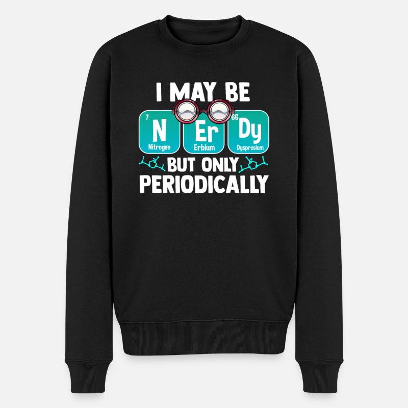 Tableau périodique Nerd - Pull Premium bio Homme - noir