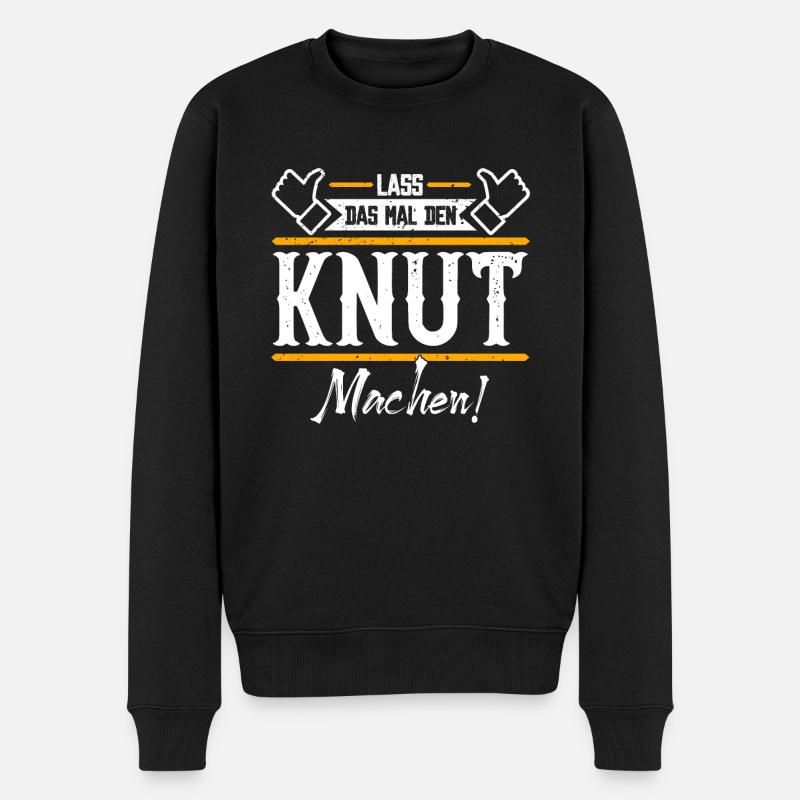 Knut Geschenkidee Geschenk Geburtstag - Männer Premium Bio Pullover - Schwarz
