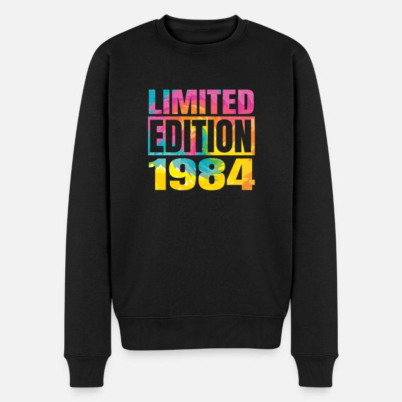 Limited Edition 1984 Graffiti - Männer Premium Bio Pullover - Schwarz