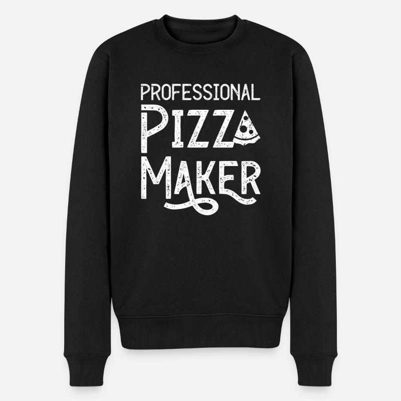 Pizza Baker Pizza Lovers Pizza Cadeau - Pull Premium bio Homme - noir