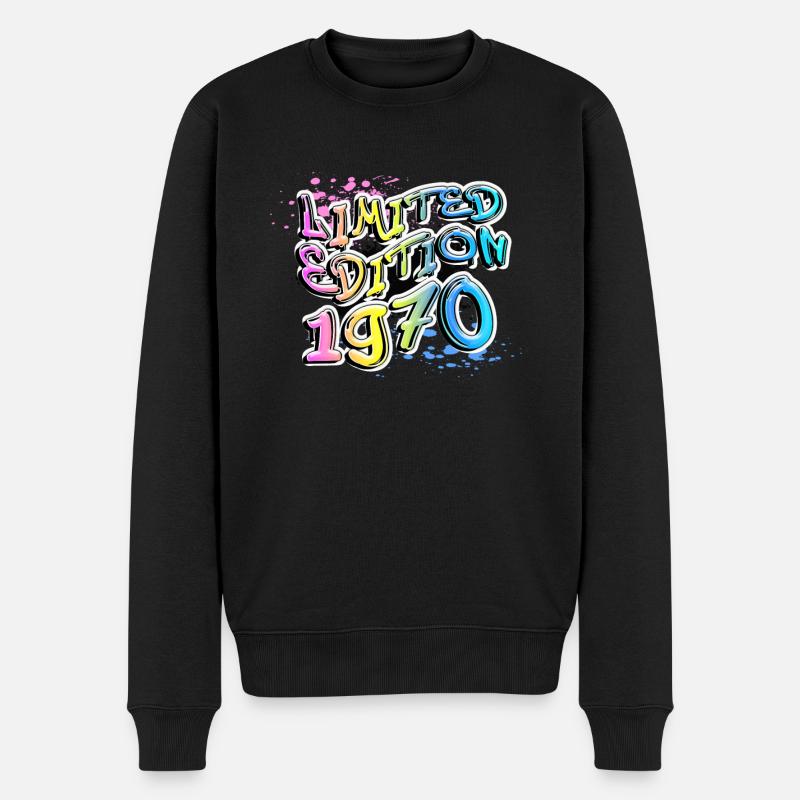 Édition limitée 1970 Graffiti - Pull Premium bio Homme - noir