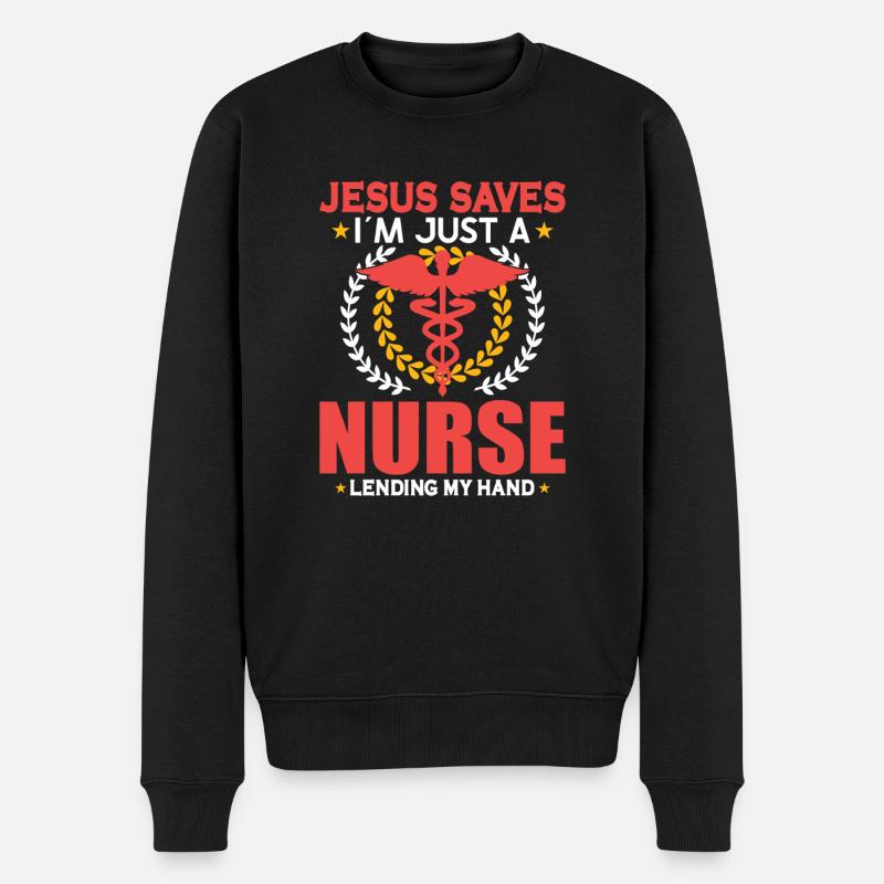 Infirmière Infirmière Clinique Paramédicale - Pull Premium bio Homme - noir