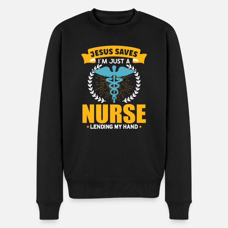 Infirmière Infirmière Clinique Paramédicale - Pull Premium bio Homme - noir