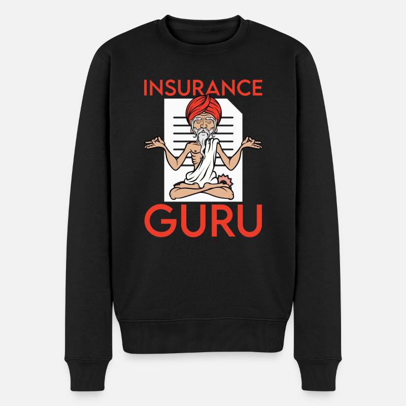 Vermögensberater, Versicherungs Makler Guru - Männer Premium Bio Pullover - Schwarz