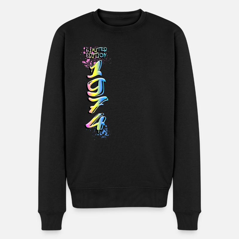 Édition limitée 1974 Graffiti - Pull Premium bio Homme - noir