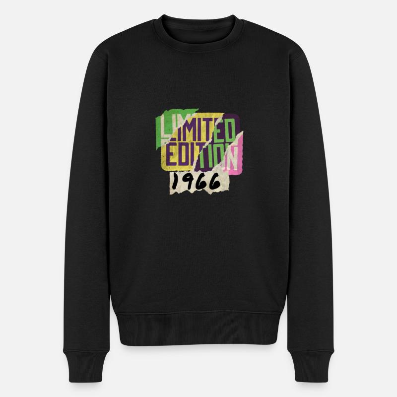 Limited Edition 1966 Graffiti - Männer Premium Bio Pullover - Schwarz
