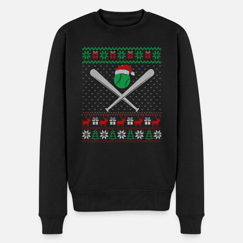 Noël du baseball - Pull Premium bio Homme - noir