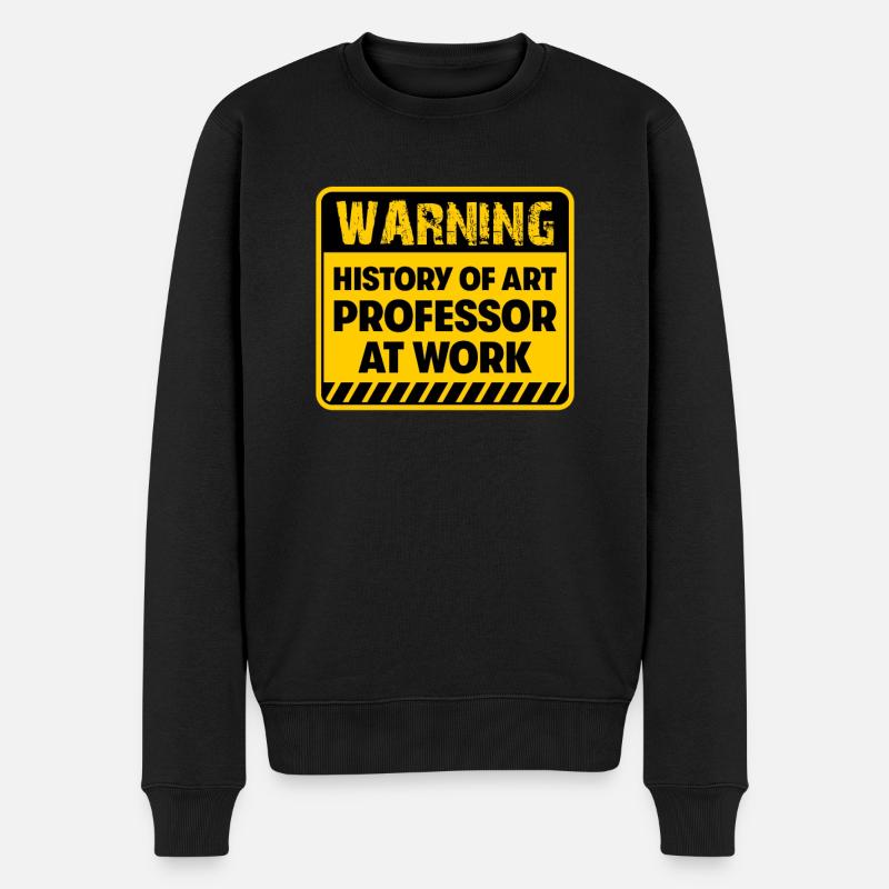 Professor für Kunstgeschichte bei der Arbeit - Männer Premium Bio Pullover - Schwarz