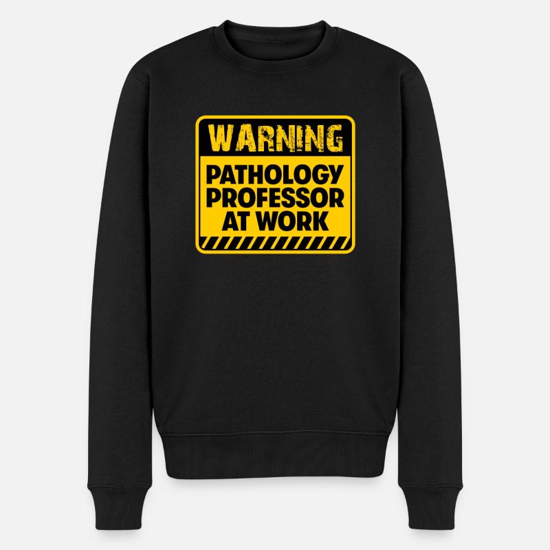 Pathologie Professor bei der Arbeit - Männer Premium Bio Pullover - Schwarz