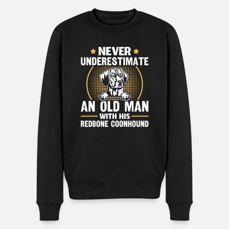 Redbone Coonhound Chien Cadeau - Pull Premium bio Homme - noir