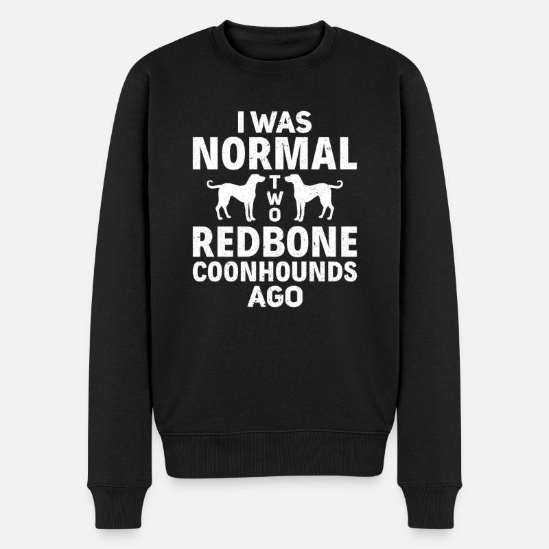 Redbone Coonhound Chien Cadeau - Pull Premium bio Homme - noir