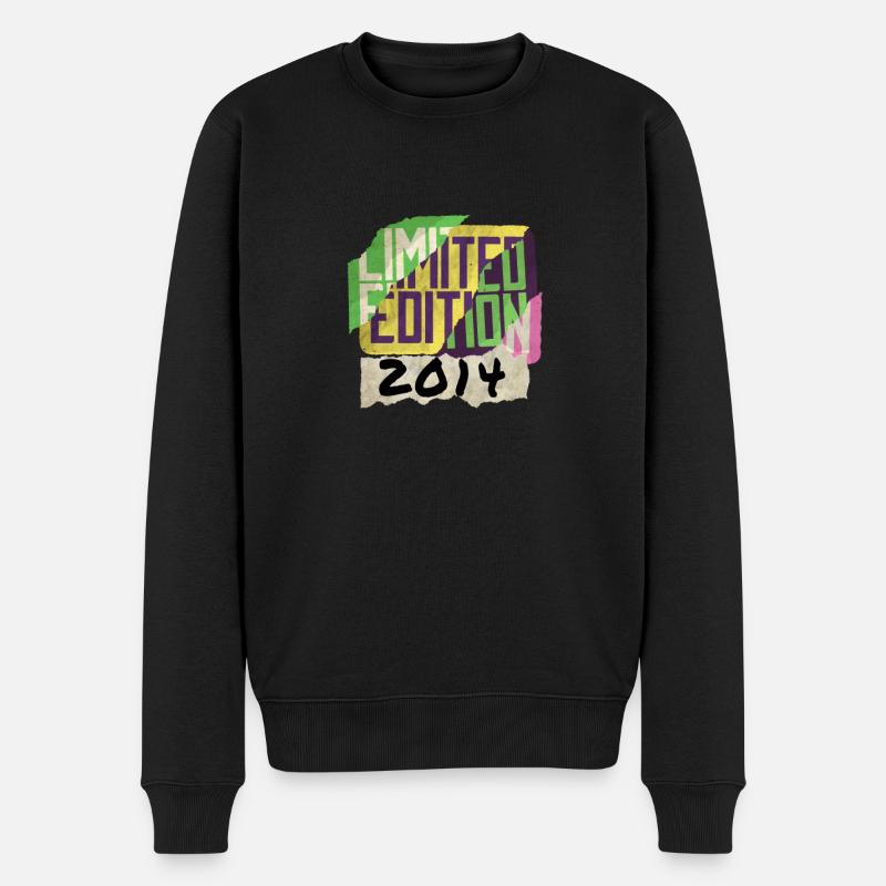 Limited Edition 2014 Graffiti - Männer Premium Bio Pullover - Schwarz