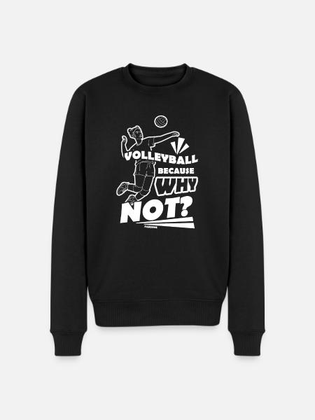 Volley-ball - Pull Premium bio Homme - noir