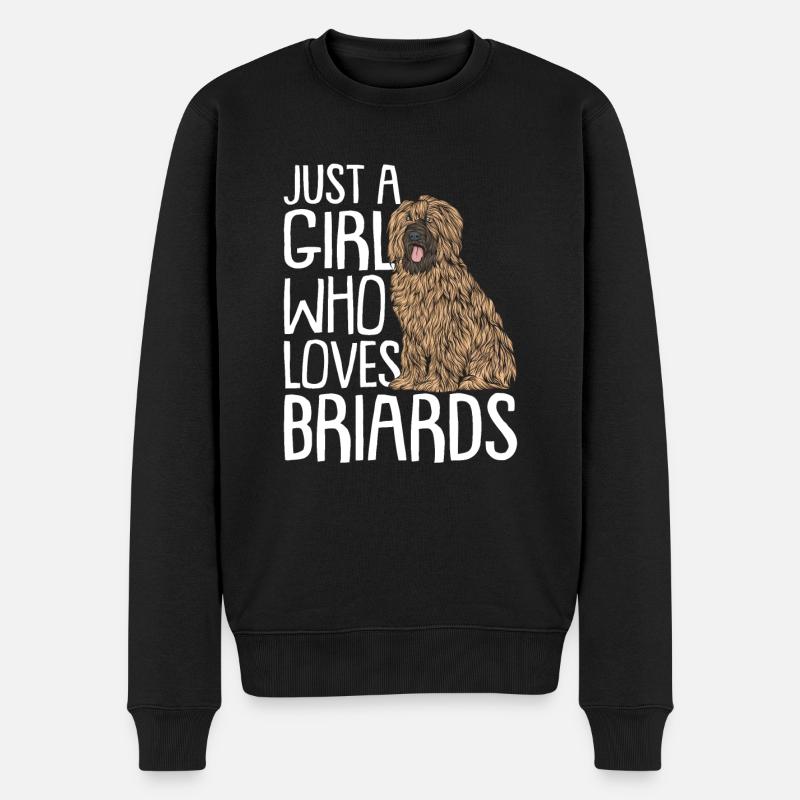Briard Gift Dogs - Pull Premium bio Homme - noir