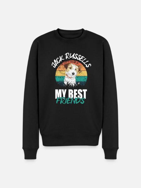Jack Russell - Men's Premium Organic Jumper - black