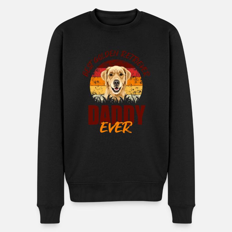 Golden Retrievers - Pull Premium bio Homme - noir