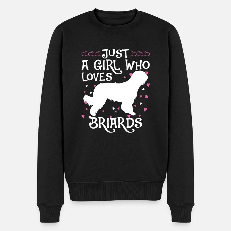 Briard Gift Dogs - Pull Premium bio Homme - noir