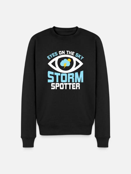 Eyes On The Sky - Storm Spotter Meteorologist Sto - Men's Premium Organic Jumper - black