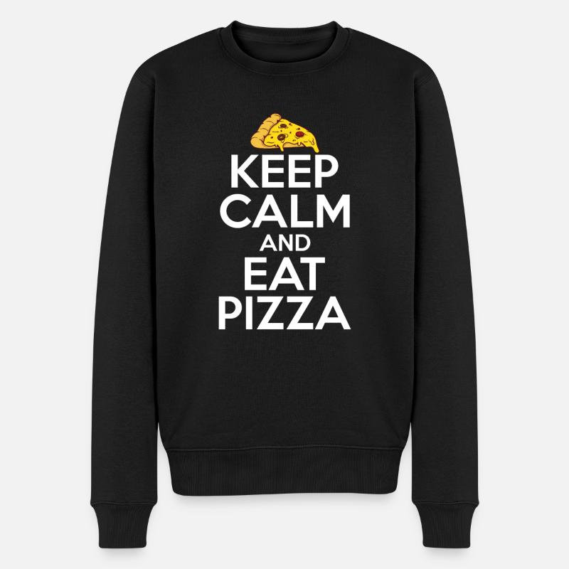 Snack Pizzalove Pizza Lover Cadeau - Pull Premium bio Homme - noir