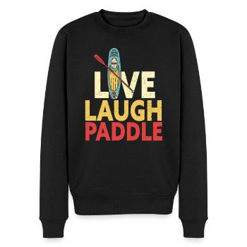 SUP Paddle Board Paddleboarding - Männer Premium Bio Pullover - Schwarz - Vorne - Nico (187cm)