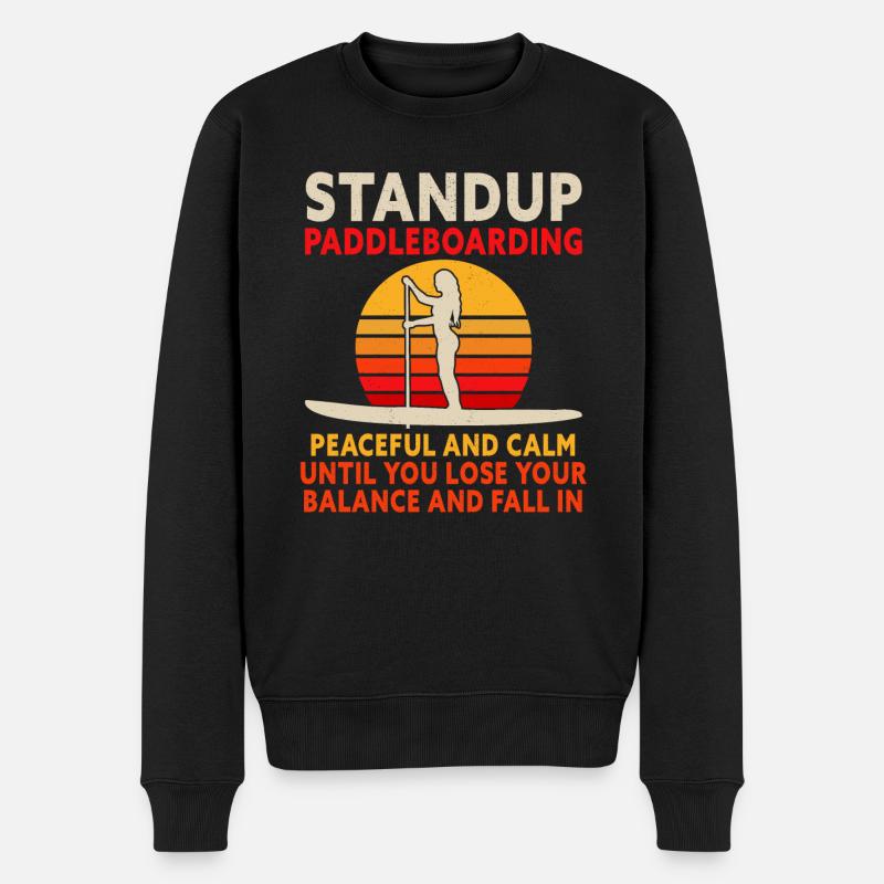 SUP Paddle Board Paddleboard - Pull Premium bio Homme - noir