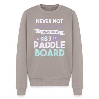 SUP Paddle Board Paddleboarding - Männer Premium Bio Pullover - Taupe - Vorne - Nico (187cm)
